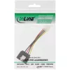 Cabo adaptador de alimentação SATA InLine 3,5 polegadas / SATA de 15 pinos com bloqueio 0,15 m