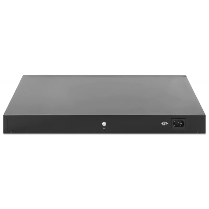 Switch gerido Intellinet 48 portas Gigabit Ethernet PoE+ Layer 2+ com seis uplinks 10G SFP+ compatível com IEEE 802.3at/af (PoE+/PoE), orçamento PoE de 450 W, Layer 2+/Layer 3 Lite, 6 x 10G SFP+ abertos
