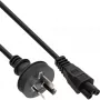 Cabo de alimentação InLine Austrália, para portátil, preto, 2 m