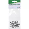 Abraçadeiras de arame InLine 22 mm, preto, 10 unid. — fixador de cabos/fios