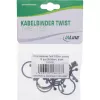 Abraçadeiras de arame InLine 26–30 mm preto, 10 unid. — organizador de cabos/cordões, 30 mm de comprimento