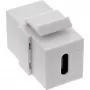 Módulo encaixável USB 3.1 InLine, conector fêmea/conector fêmea USB-C, caixa branca