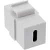 Módulo encaixável USB 3.1 InLine, conector fêmea/conector fêmea USB-C, caixa branca