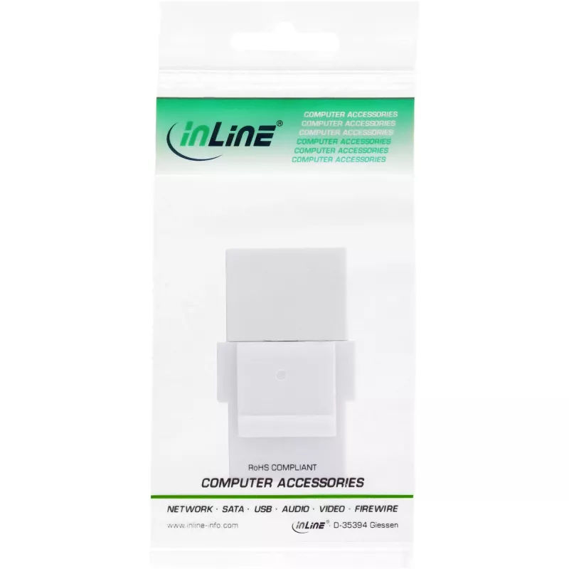 Módulo encaixável USB 3.1 InLine, conector fêmea/conector fêmea USB-C, caixa branca