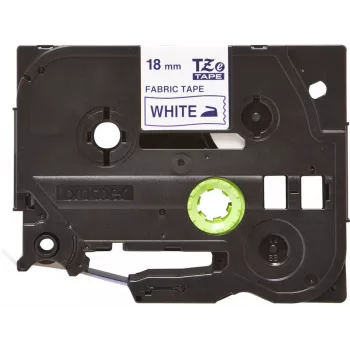 Fita de etiquetar Brother TZE-FA4 azul sobre branco