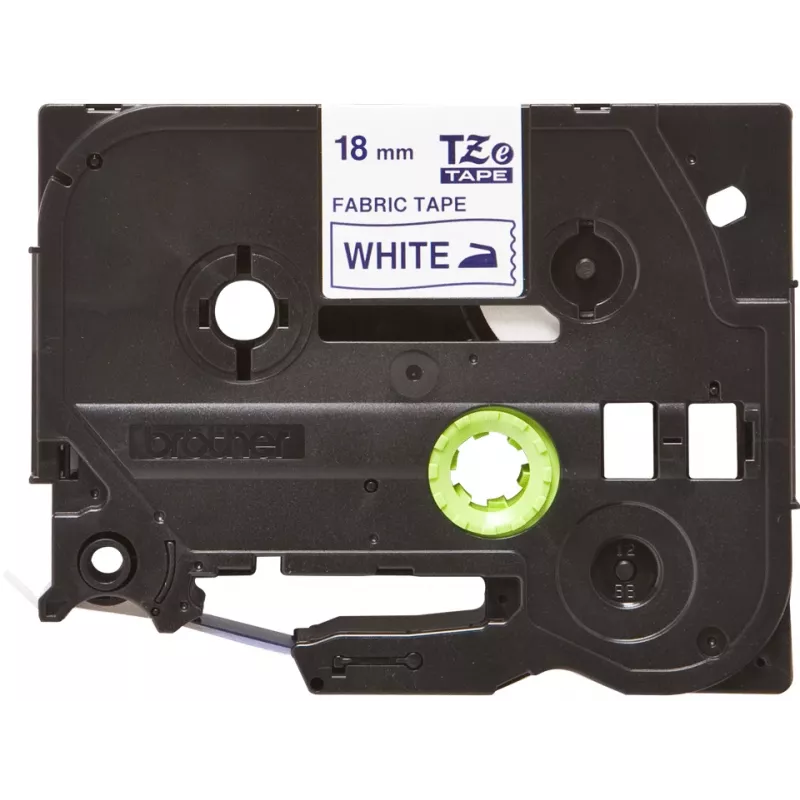 Fita de etiquetar Brother TZE-FA4 azul sobre branco