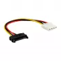 Cabo adaptador de alimentação SATA conector fêmea de 15 pinos / conector macho de 4 pinos 0,15 m InLine 29669
