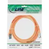 Cabo de rede InLine S/FTP PiMF Cat.6A sem halogéneos 500MHz laranja 3m