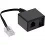 Cabo adaptador TAE InLine conector macho RJ45 para conector fêmea TAE-N e RJ11 69943