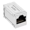 Adaptador InLine Cat.6, blindado, metal, 2x RJ45 F/F, 1:1