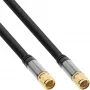 InLine Premium Cabo SAT, com 4 blindagens, 2x ficha F, >110 dB, preto, 3 m