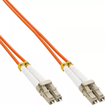 Cabo de fibra ótica duplex LC/LC InLine 88541 50/125µm OM2 1m