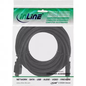 Cabo HDMI High Speed InLine 17603E 3m macho/macho preto
