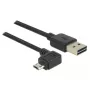 Cabo USB DeLOCK 83846 USB 2.0 1 m USB A Micro-USB B preto