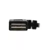Cabo inteligente InLine USB 2.0 angular + reversível Type-A macho / fêmea preto 2m