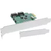 Placa de interface InLine 2 portas SATA 6Gb/s x1 PCIe 2.0 RAID 0 / 1 / SPAN