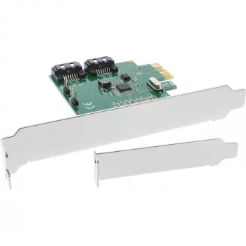 Placa de interface InLine 2 portas SATA 6Gb/s x1 PCIe 2.0 RAID 0 / 1 / SPAN