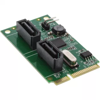 Placa InLine Mini-PCIe 2.0 2x SATA 6Gb/s RAID 0 / 1 / SPAN