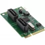 Placa InLine Mini-PCIe 2.0 2x SATA 6Gb/s RAID 0 / 1 / SPAN