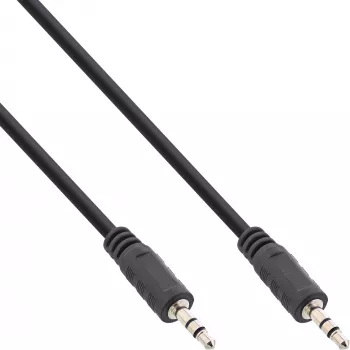 Cabo de áudio InLine jack 3,5 mm macho/macho 0,3 m