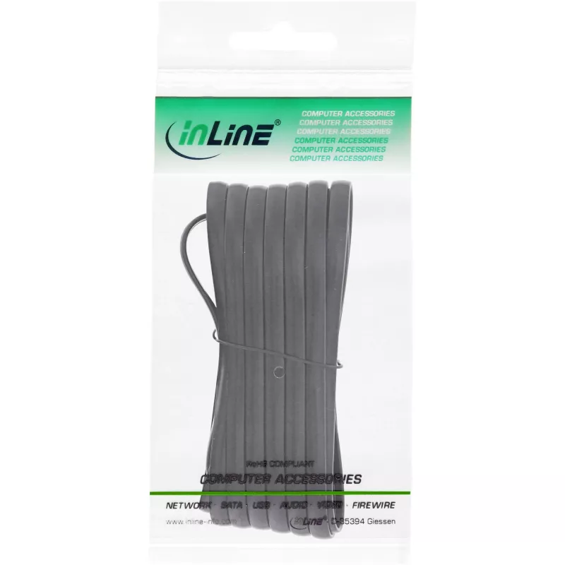 Cabo modular InLine RJ12 macho / macho 6P6C 0,5 m