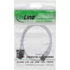 Cabo de rede fino InLine, U/FTP, Cat.8.1, TPE sem halogéneos, branco 0,5 m