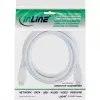 Cabo HDMI High Speed com Ethernet InLine, macho/macho, branco, contactos dourados, 2 m