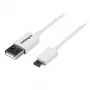 Cabo Micro-USB branco de 1 m StarTech.com - A para Micro-B