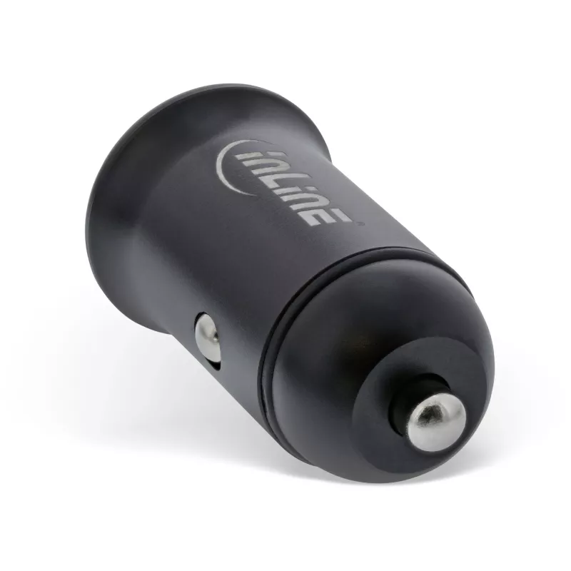 Carregador de automóvel USB InLine adaptador de corrente Power Delivery, USB-A + USB-C, preto
