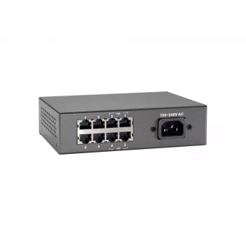 Switch Fast Ethernet PoE LevelOne 8 portas, 802.3at/af PoE, 4 saídas PoE, 65W