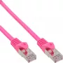Cabo de rede SF/UTP Cat.5e rosa InLine 0,25 m