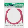 Cabo de rede SF/UTP Cat.5e rosa InLine 0,25 m