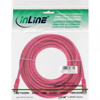 Cabo de rede SF/UTP Cat.5e rosa InLine 15m