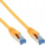 Cabo de rede S/FTP PiMF Cat.6A sem halogéneos 500 MHz amarelo InLine 1,5 m