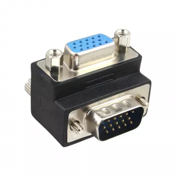Adaptador VGA InLine 90° 15 pinos macho / fêmea, InLine, 37248I