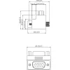 Adaptador VGA InLine 90° 15 pinos macho / fêmea, InLine, 37248I