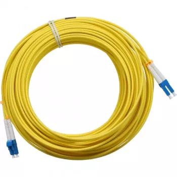 Cabo de fibra ótica duplex InLine LC/LC 9/125µm OS2 25m