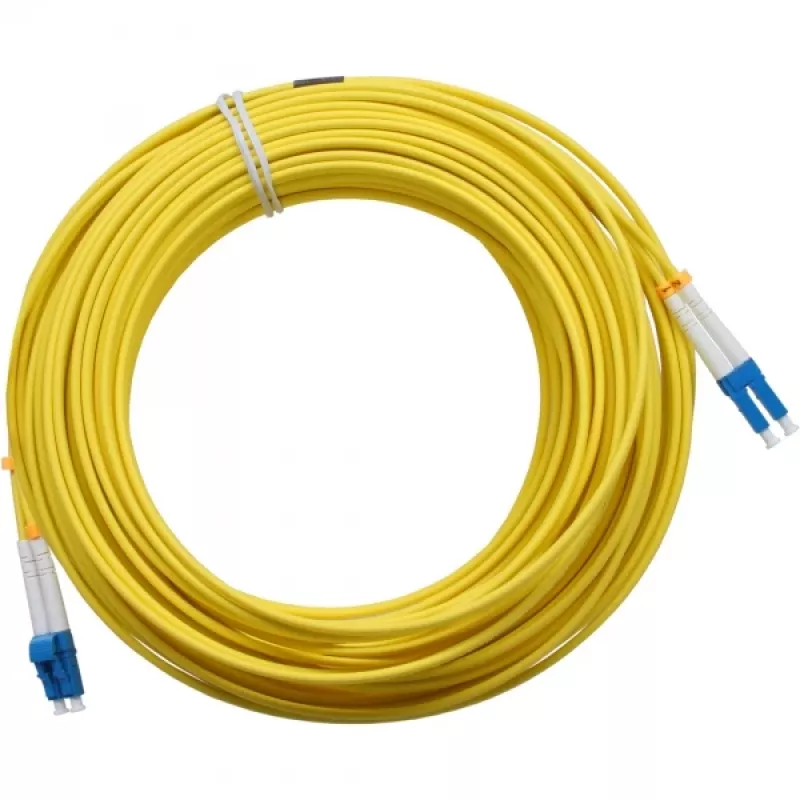Cabo de fibra ótica duplex InLine LC/LC 9/125µm OS2 25m