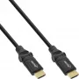 Cabo HDMI High Speed rotativo InLine, c/ Eth., AM/AM, preto, contactos dourados, 2m