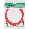 Cabo de rede SF/UTP Cat.5e vermelho 1m InLine