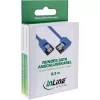 Cabo redondo SATA 6Gb/s InLine, 90° num dos lados, com travamentos, 0,3 m