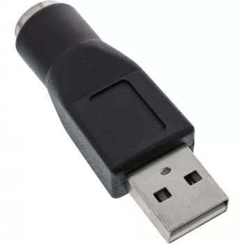 Adaptador USB InLine ficha Type-A para conector fêmea MD6 conector fêmea PS/2
