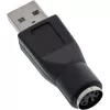 Adaptador USB InLine ficha Type-A para conector fêmea MD6 conector fêmea PS/2
