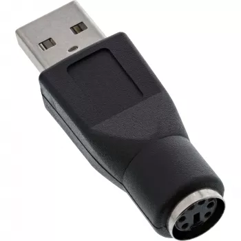 Adaptador USB InLine ficha Type-A para conector fêmea MD6 conector fêmea PS/2