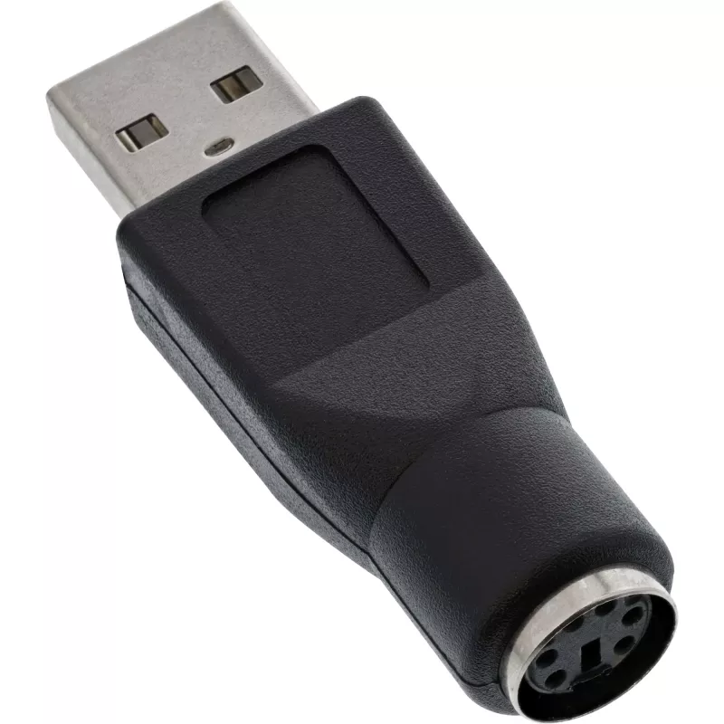 Adaptador USB InLine ficha Type-A para conector fêmea MD6 conector fêmea PS/2