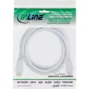Cabo HDMI High Speed InLine com Ethernet, M/M, branco, contactos dourados, 3 m