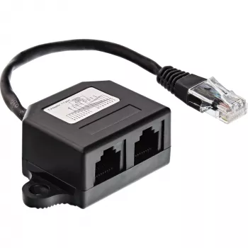 Splitter ISDN InLine 69932B 1 -> 2 0,15 m com resistências
