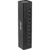 Hub USB 3.0 InLine 10 portas caixa de alumínio com fonte de alimentação 4A, preto