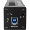 Hub USB 3.0 InLine 10 portas caixa de alumínio com fonte de alimentação 4A, preto