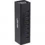 Hub USB 3.0 InLine, 7 portas, caixa de alumínio, com fonte de alimentação 2,5A
